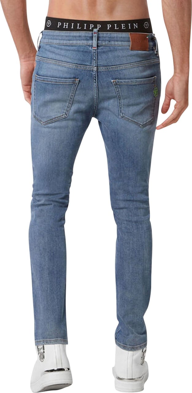 Philipp Plein Plein Skinny jeans Pacific Blue Blauw