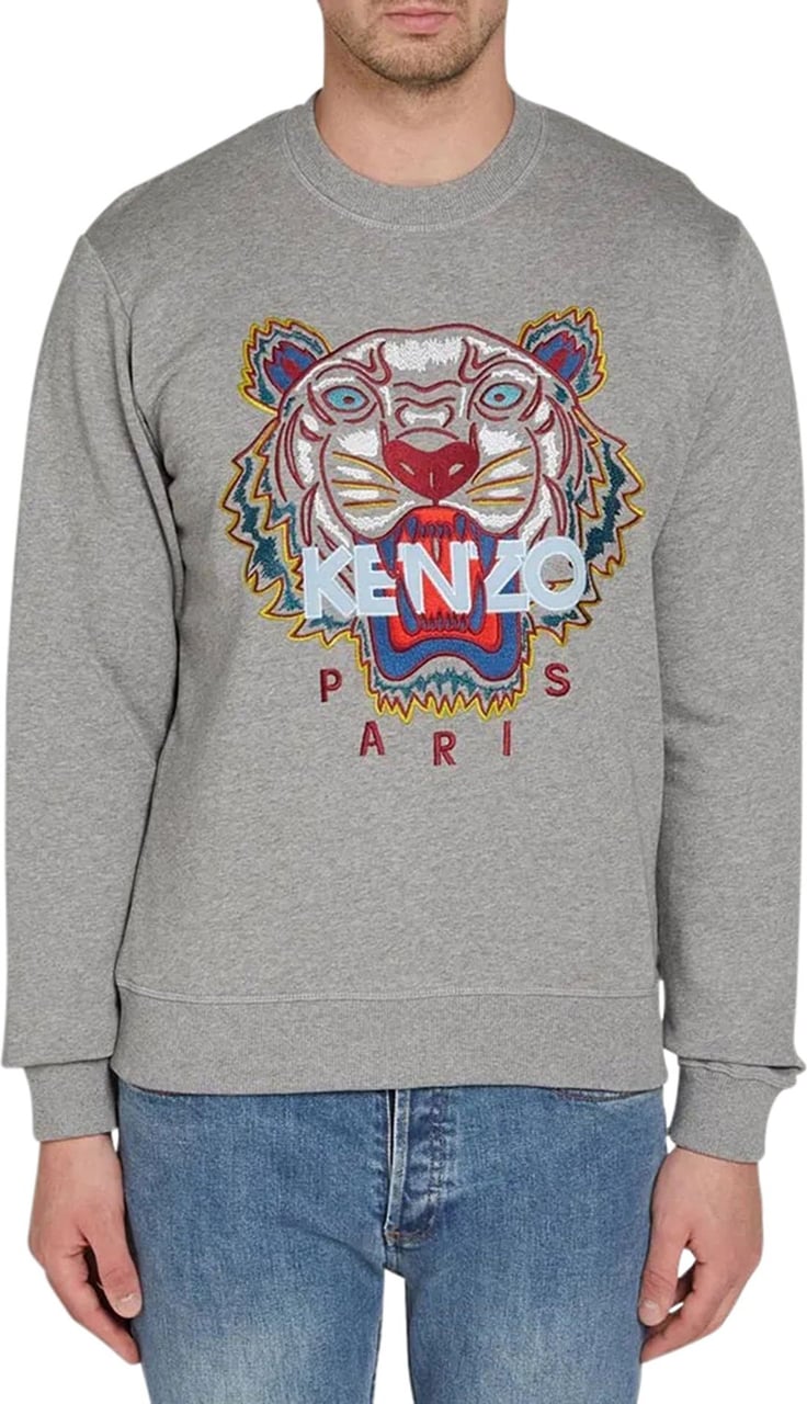 Kenzo Tiger original seatshirt grey Grijs