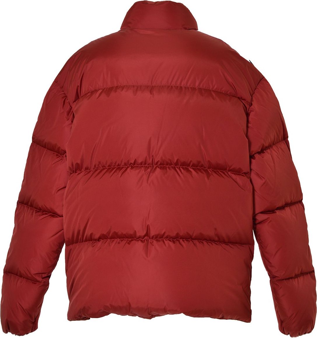 Palm Angels logo-trim padded short jacket Rood
