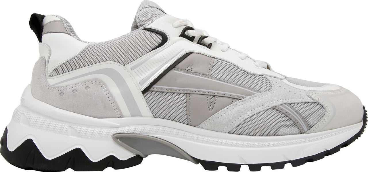 Nubikk Ross Nomad | Wit Grijze Sneakers voor Heren Wit