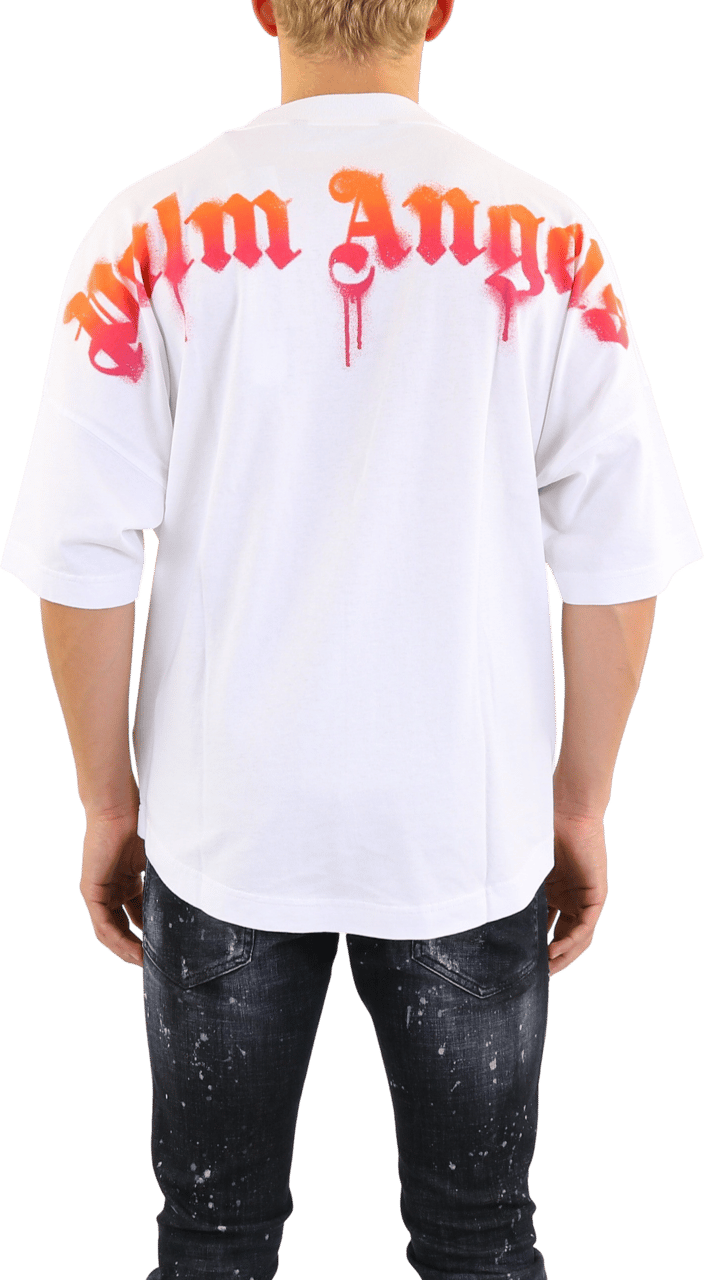 Palm Angels Palm Tree-print cotton T-shirt Wit