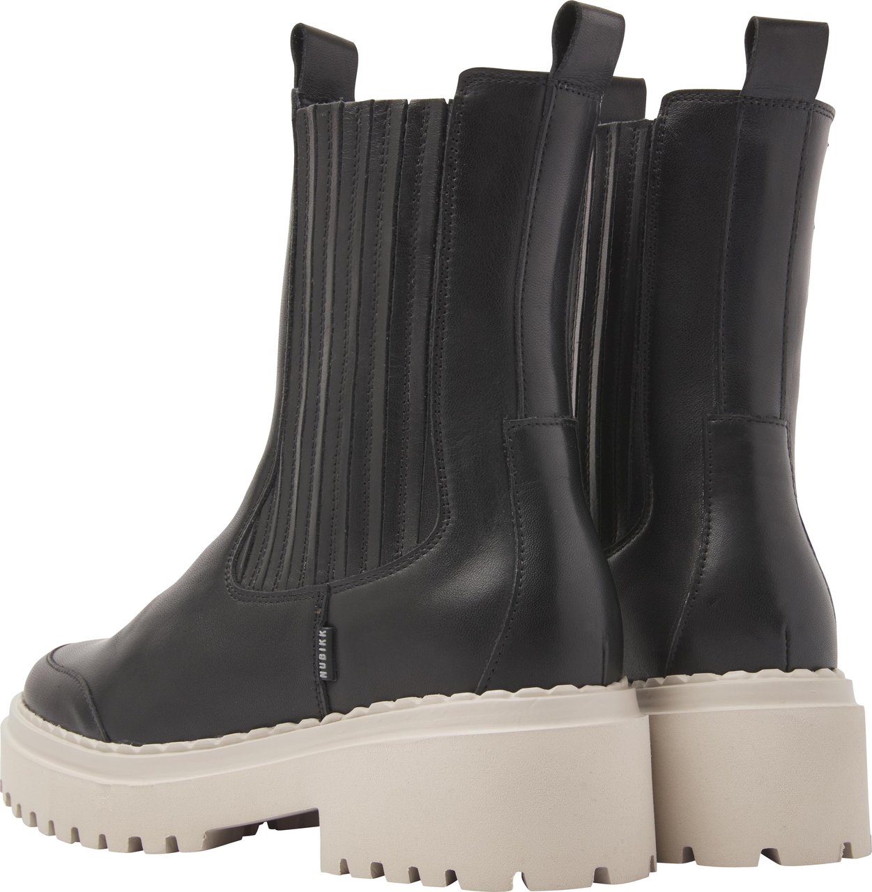 Nubikk Fae Lina | Zwarte Chelsea Boots Zwart