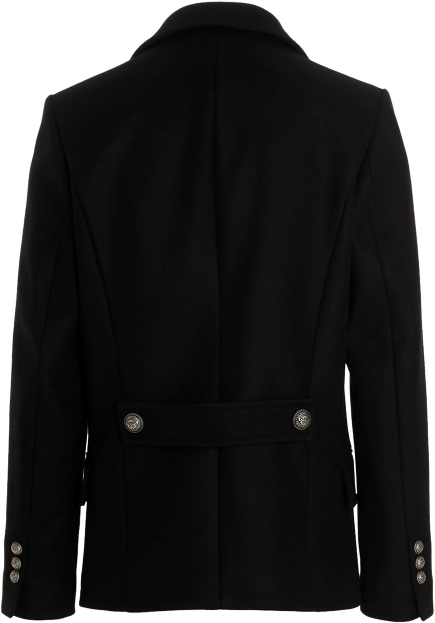 Balmain Caban basic brand Zwart