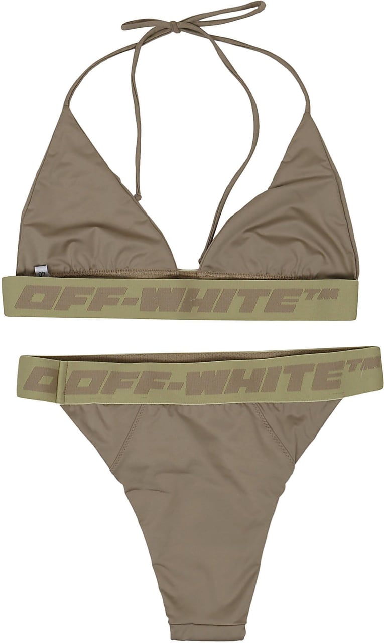 OFF-WHITE Logo Band Bikini Groen