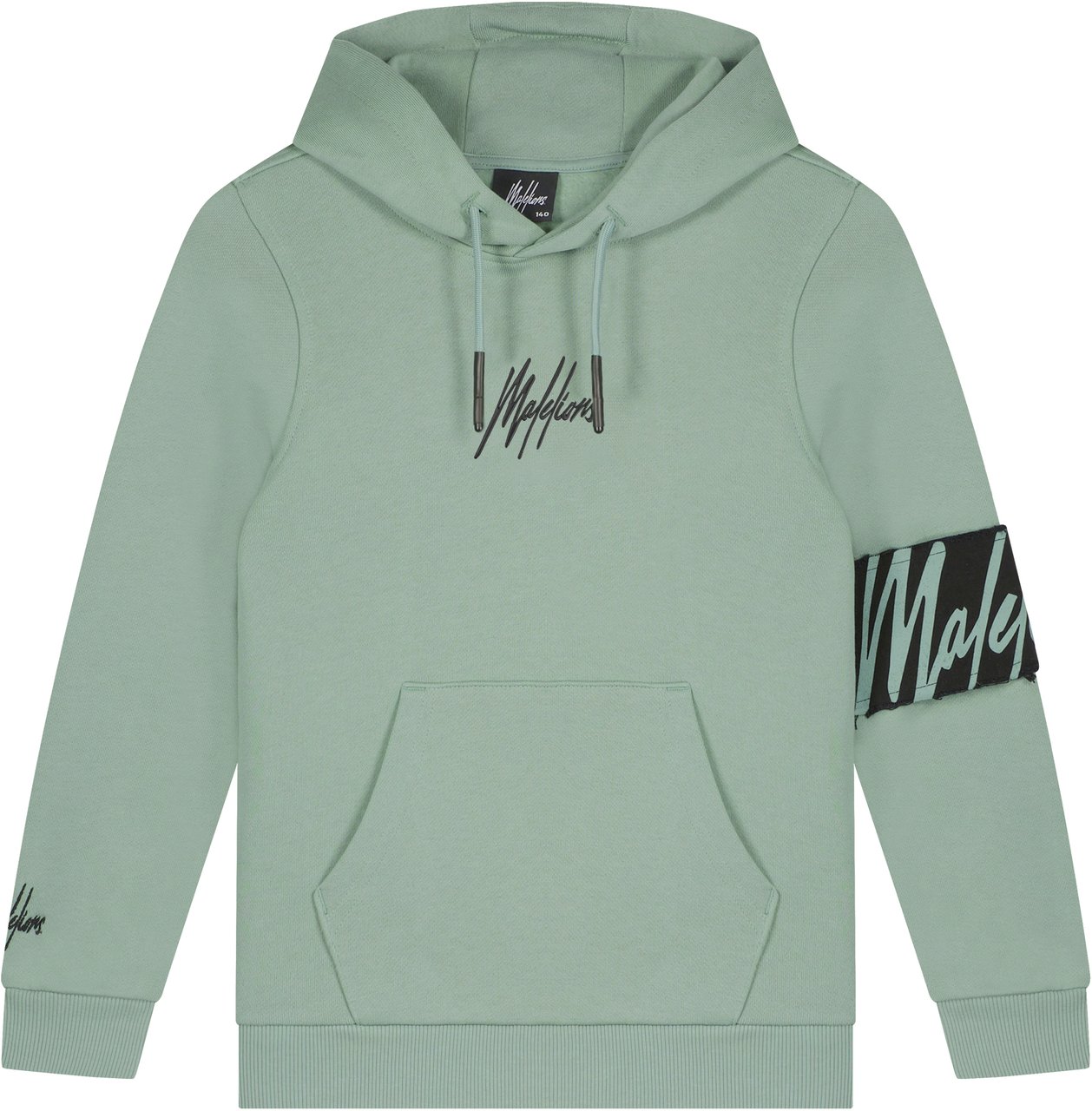 Malelions Captain Hoodie - Dark Sage/Black Groen