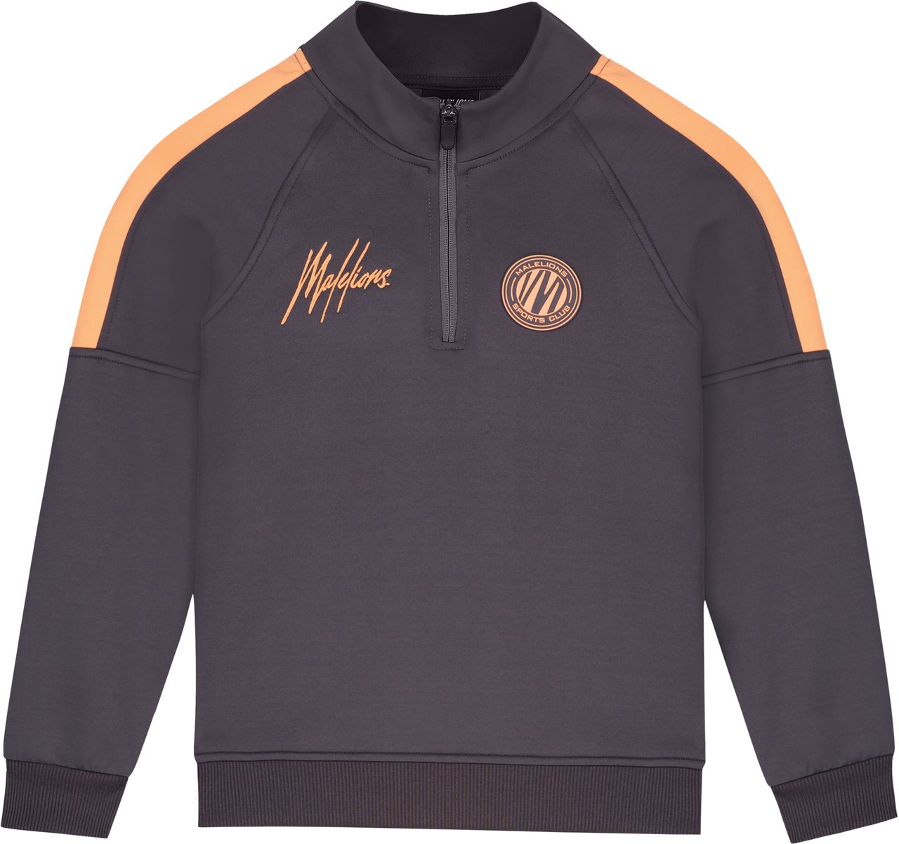 Malelions Sport Striker Quarterzip - Antra Grijs