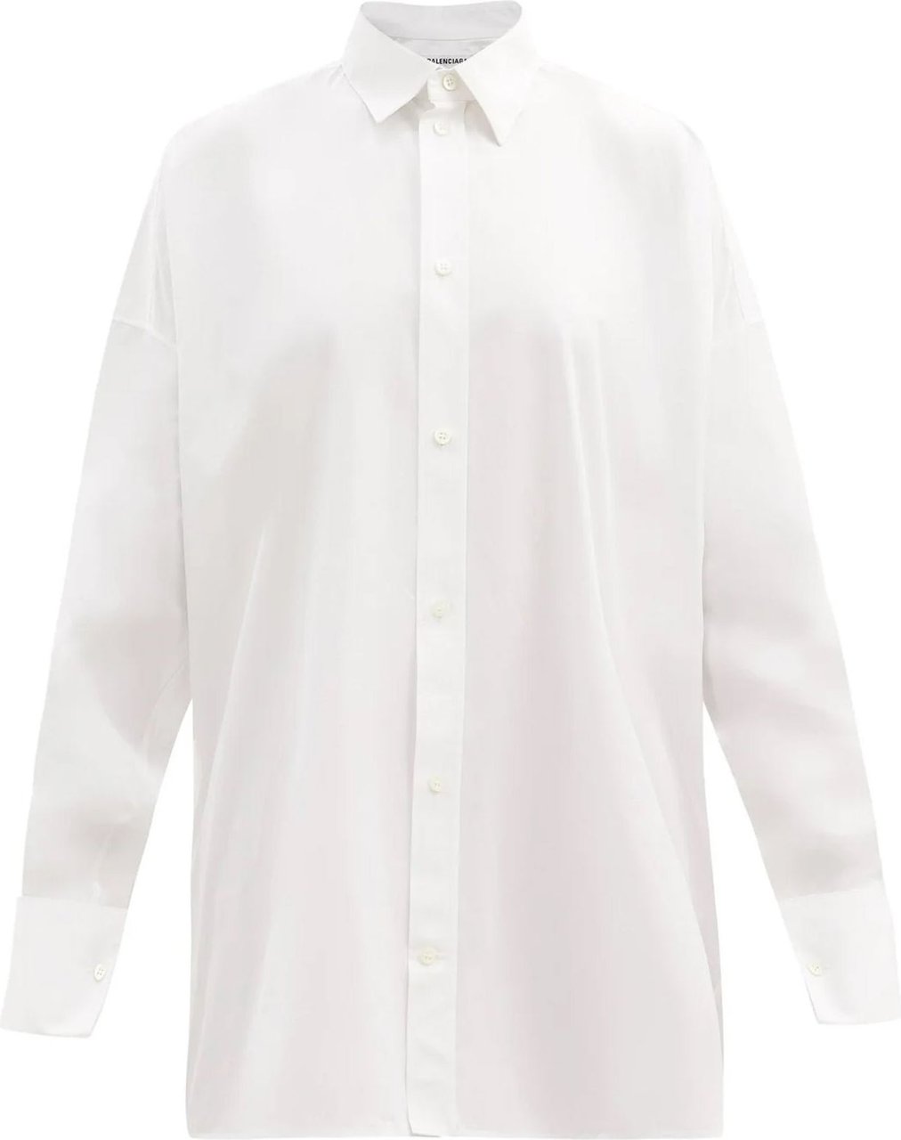 Balenciaga Balenciaga Oversized Cotton Shirt Wit