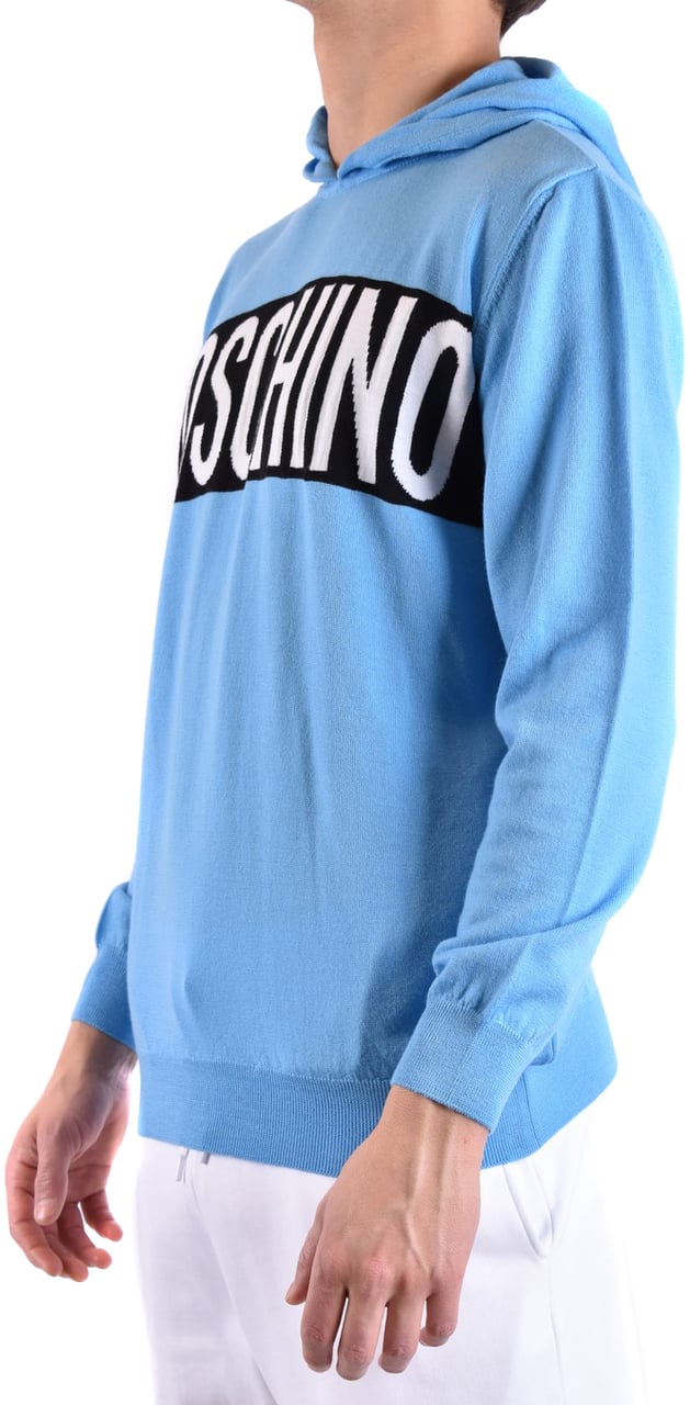 Moschino Sweater Cyan Cyaan