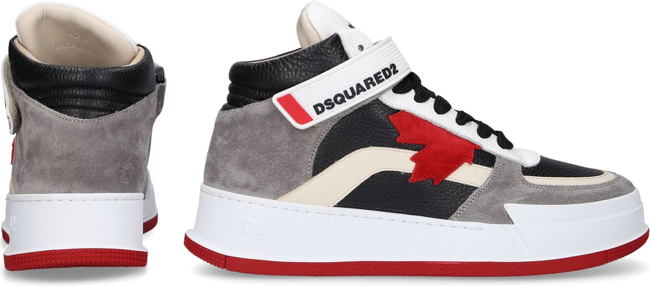 Dsquared2 High-top Sneakers Canadian Suede Nowitzki Grijs