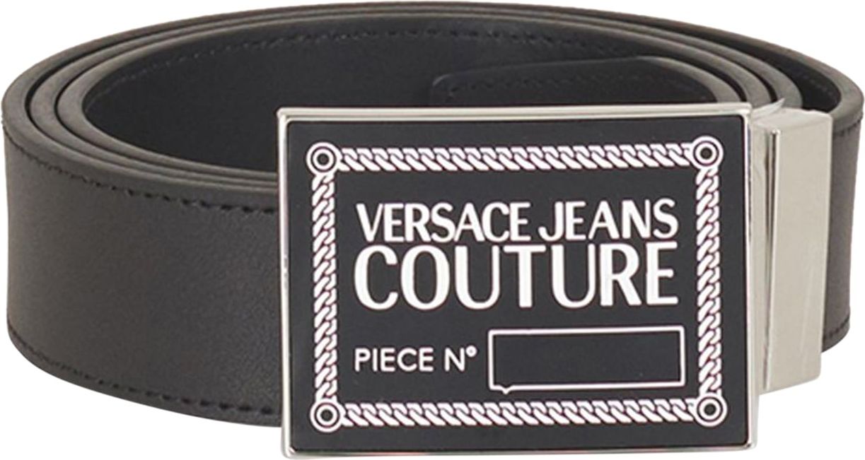Versace Jeans Couture Reversible Belt Black White Zwart