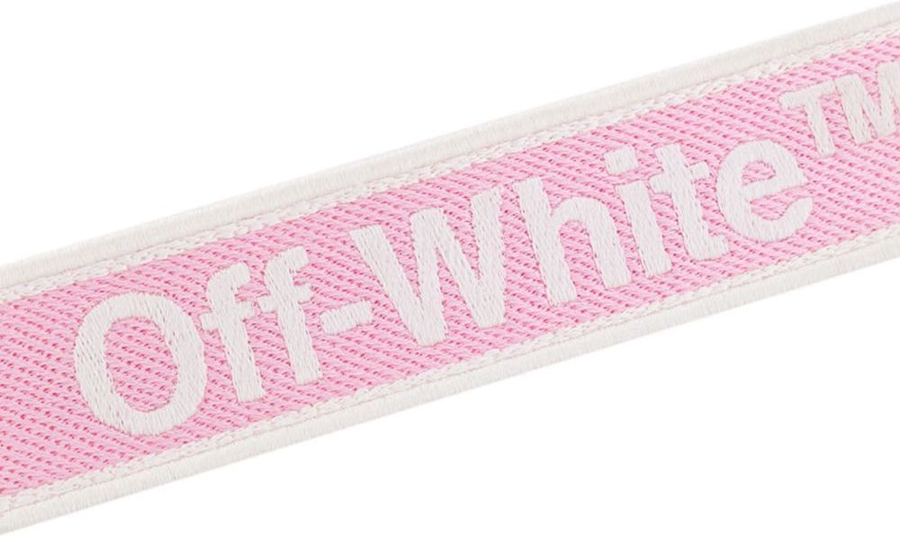 OFF-WHITE Macrame Logo Bracelet Roze
