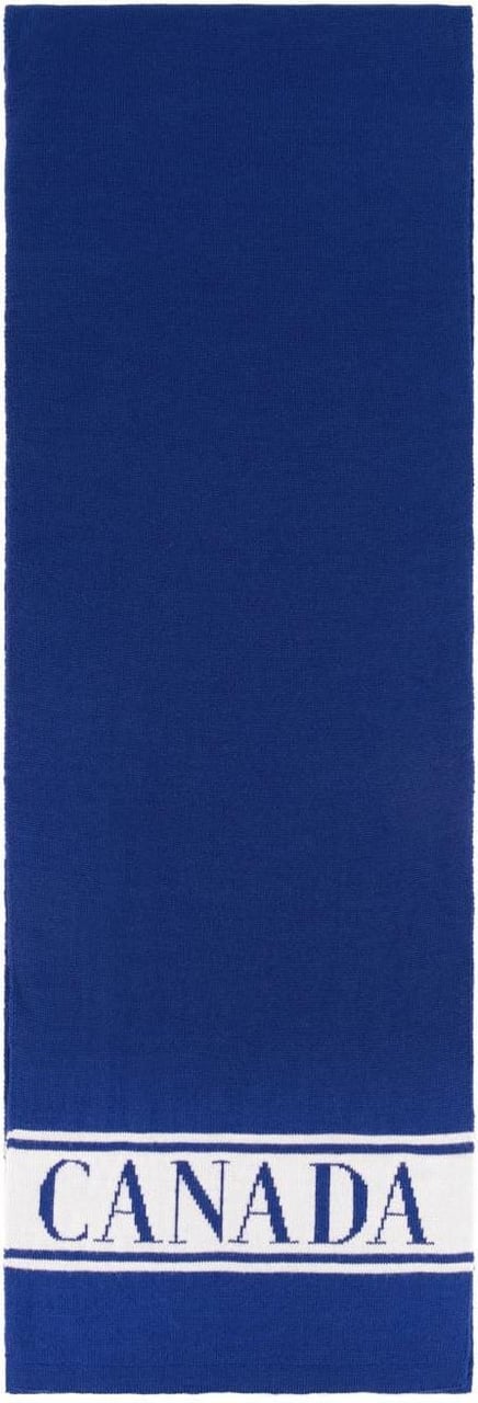 Canada Goose Merino Logo Scarf Blauw