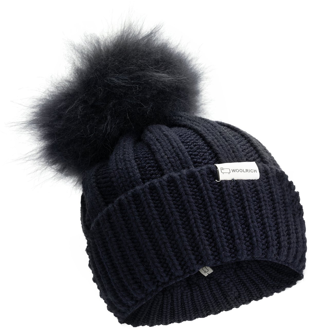 Woolrich Pom Pom Beanie Blauw