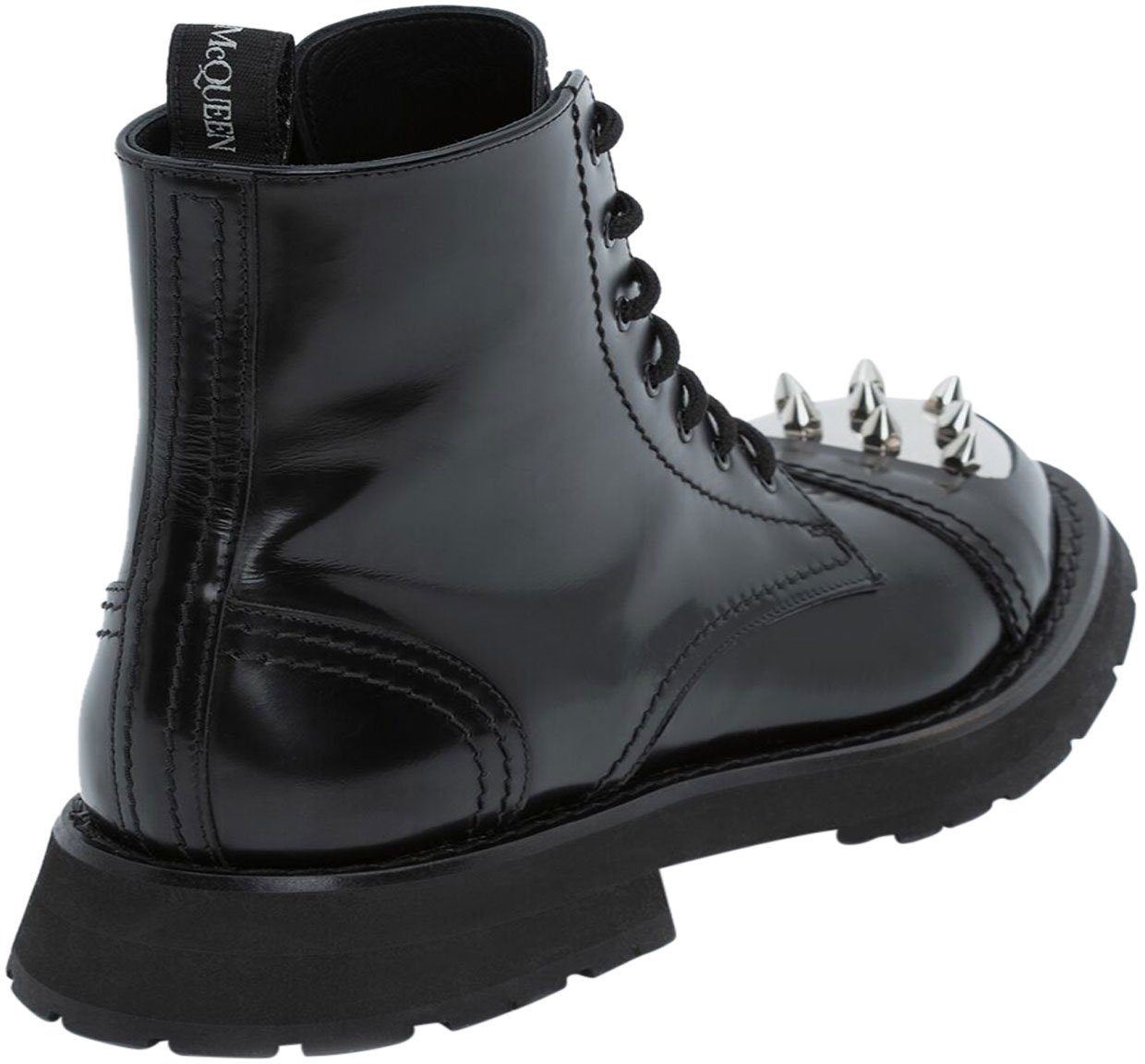 Alexander McQueen Punk Stud leather boots | WS.NL