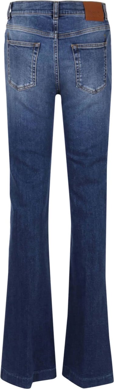 Alexander McQueen logo-patch denim jeans Blauw