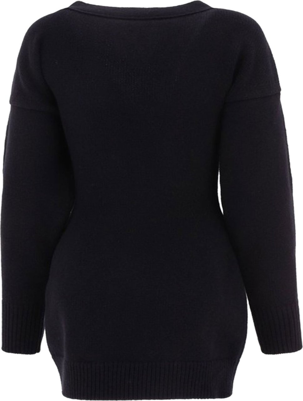 Alexander McQueen button-up wool mini dress Zwart