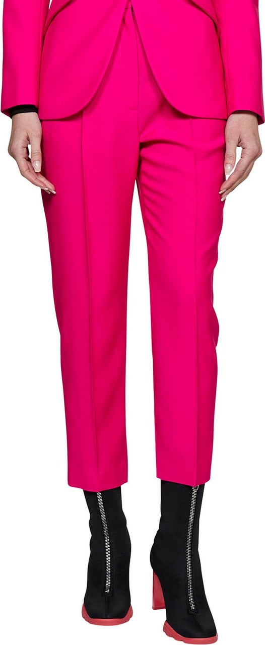 Alexander McQueen cropped tailored trousers Roze