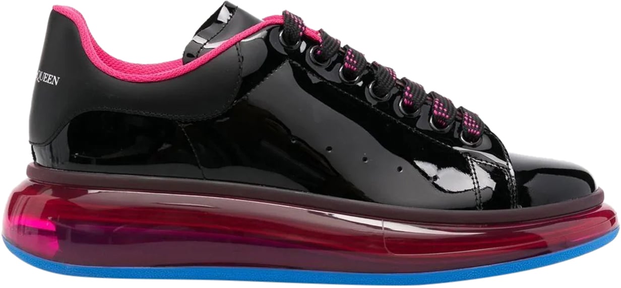 Alexander McQueen Oversized glossfinish lowtop snea Vanaf €590,