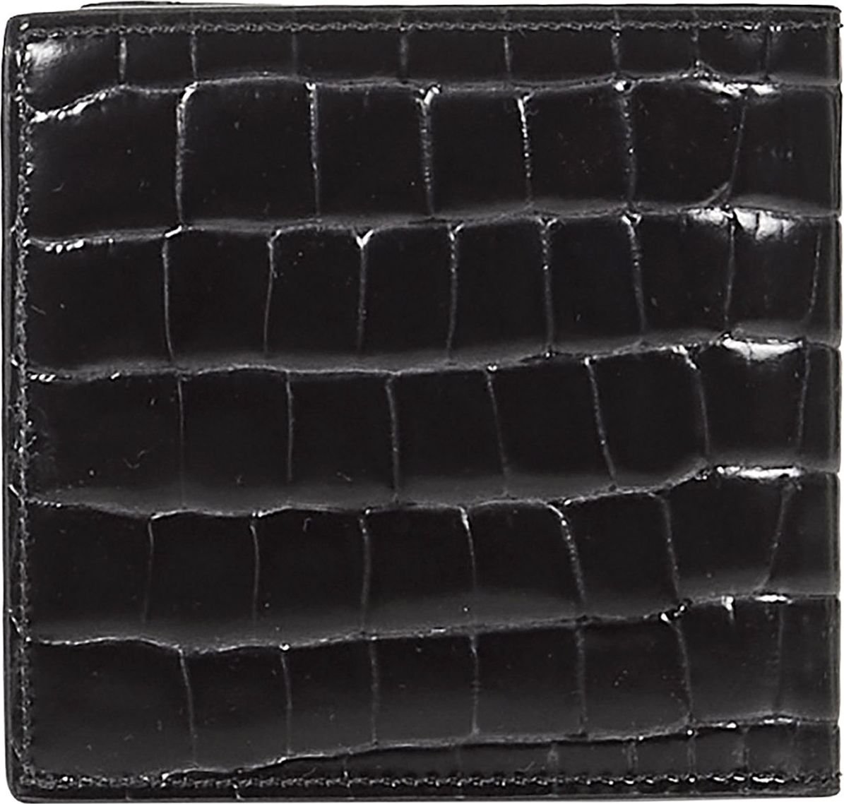 Alexander McQueen crocodile-effect leather wallet Zwart