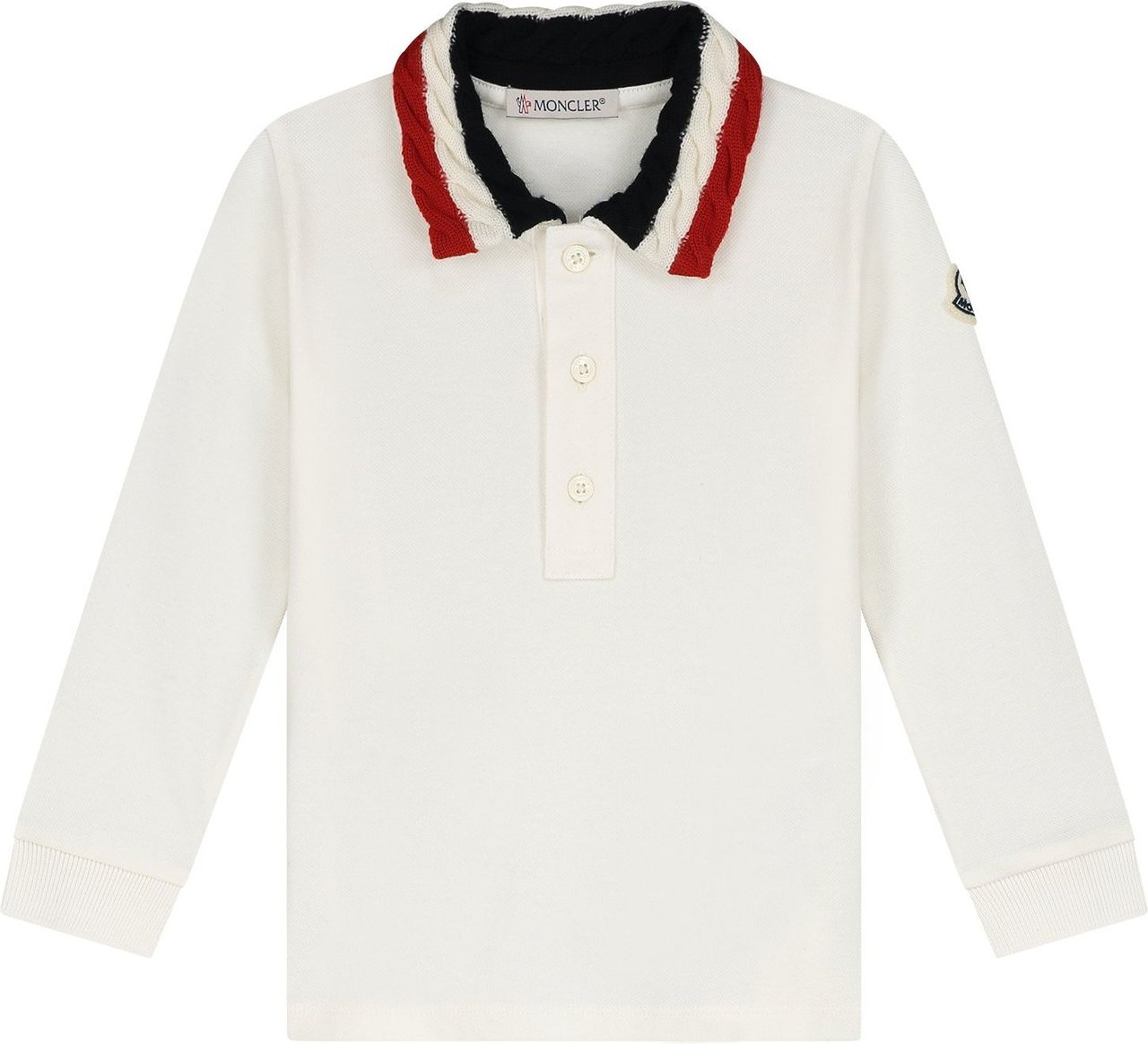 Moncler Ls Polo Wit