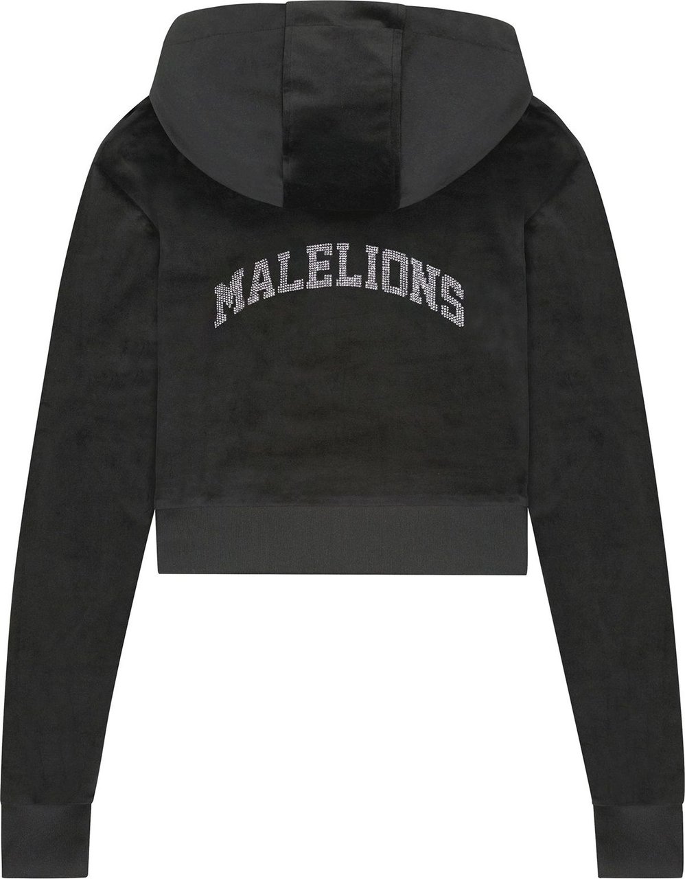 Malelions Velvet Vest - Black Zwart