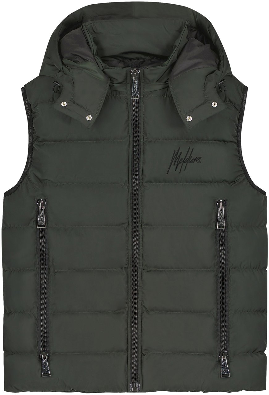 Malelions Travis Bodywarmer 2 - Dark Green Groen