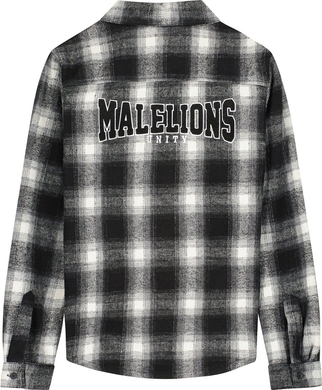 Malelions Unity Flannel - Black/Cream Zwart