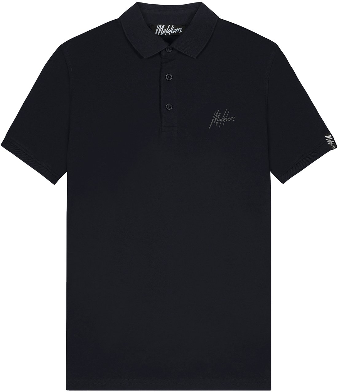 Malelions Signature Polo - Dark Navy Blauw