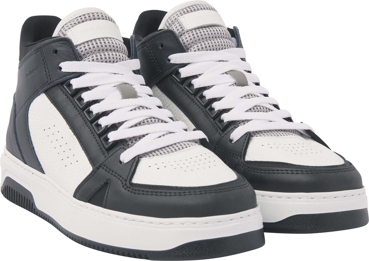 Nubikk Basket Mid M | Blauwe Sneakers Wit