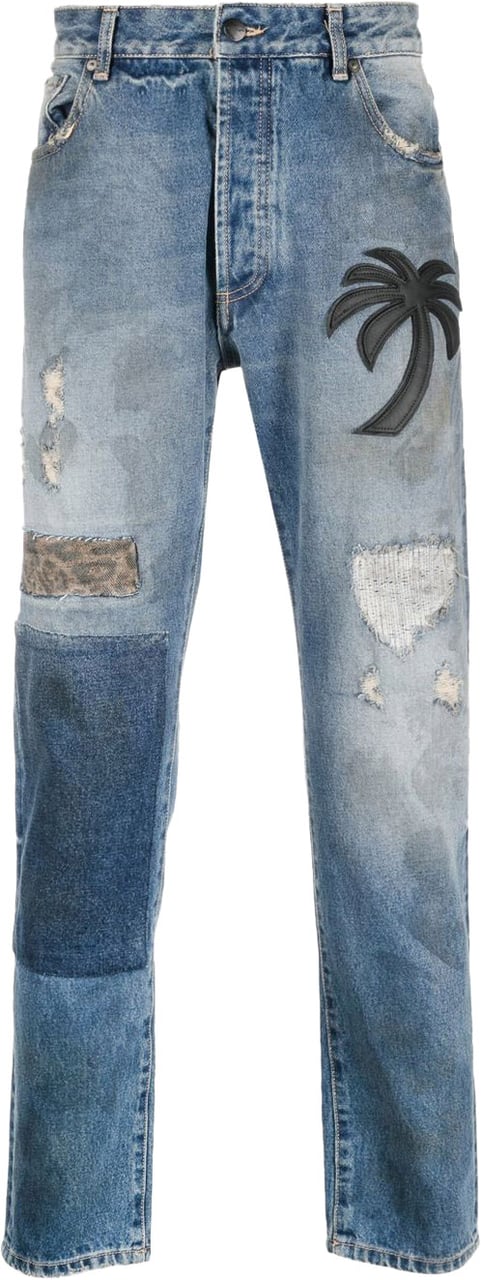 Palm Angels Jeans Blue Blauw