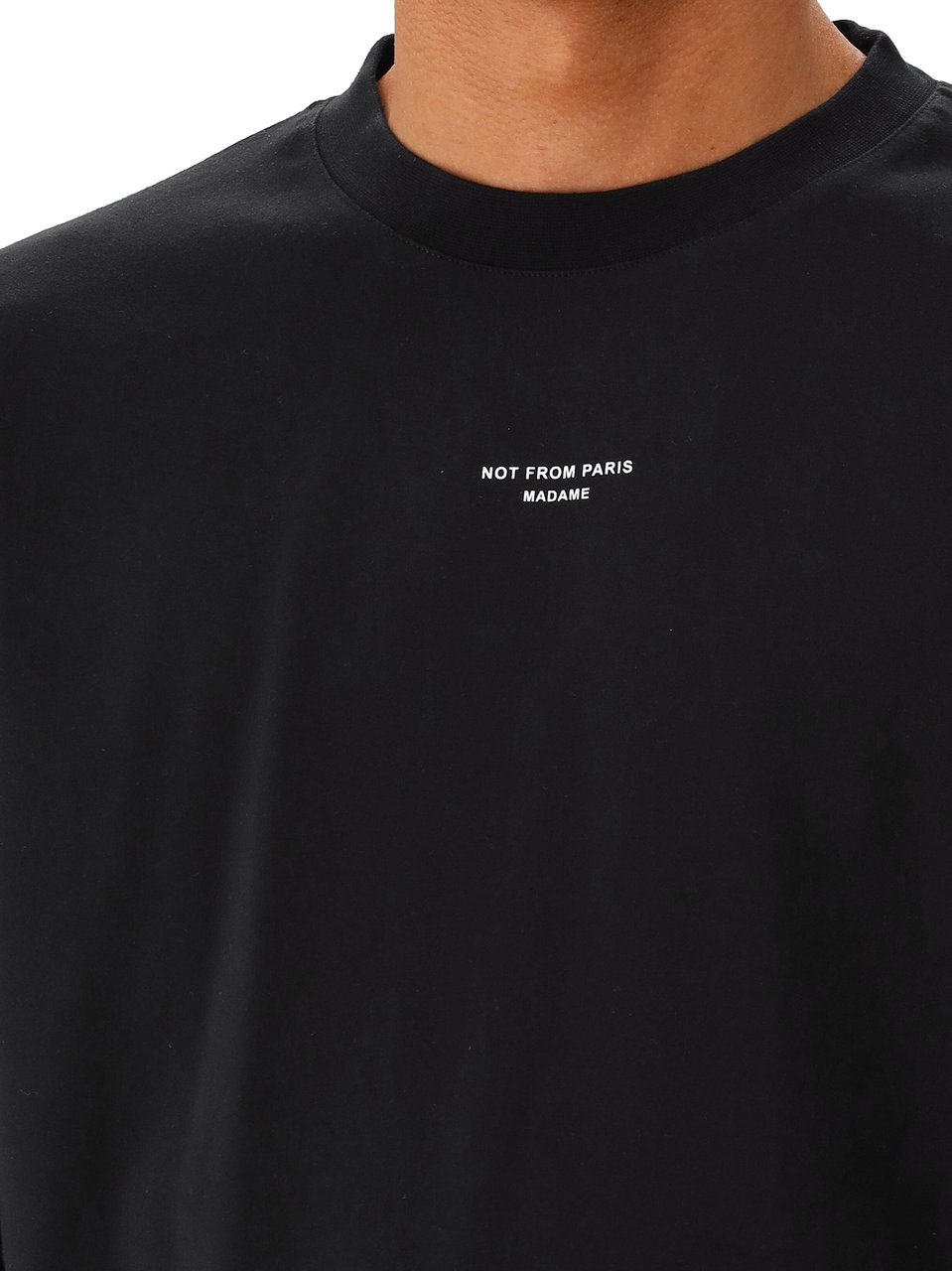 Drôle de Monsieur Drôle de Monsieur T-shirt Zwart Classique Slogan Zwart