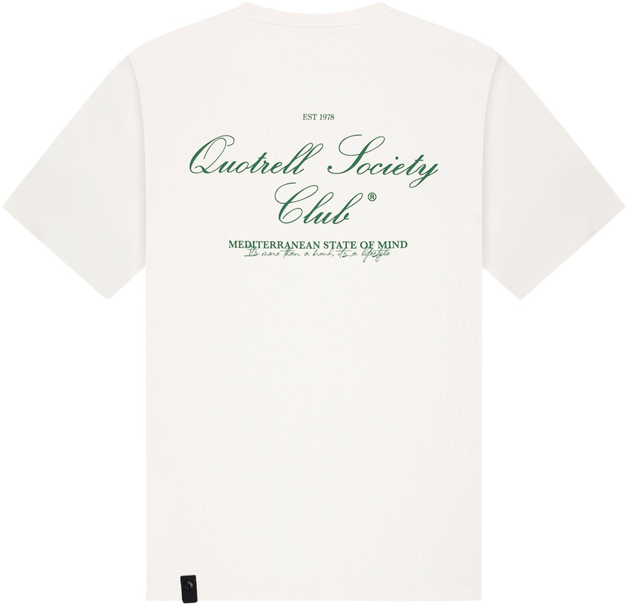 Quotrell Society Club Tee | Off White/green Wit