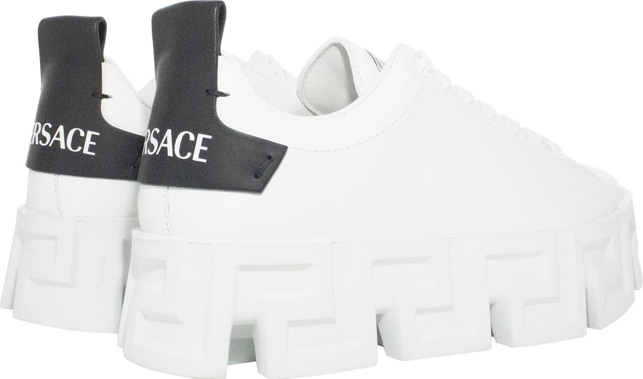 Versace logo low-top sneakers Wit