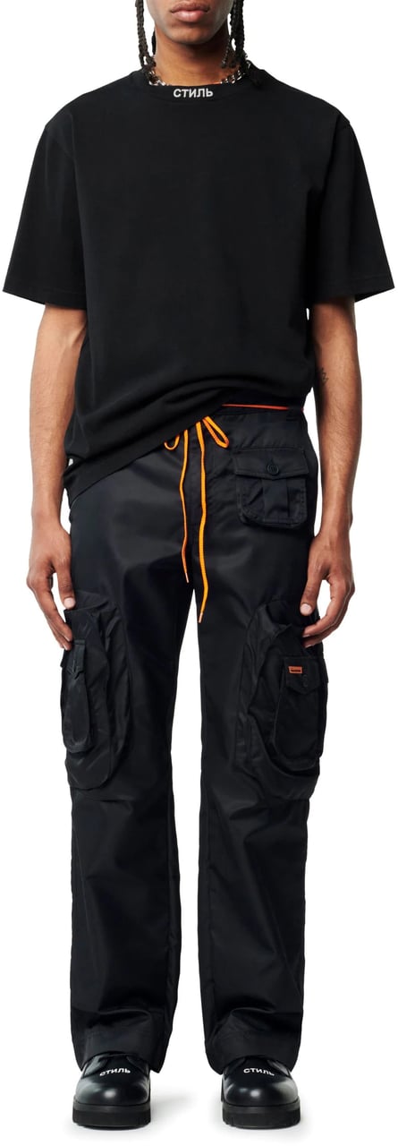 Heron Preston heron p tee black white ss Zwart