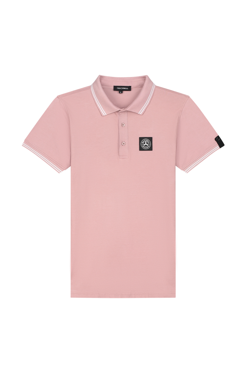 Quotrell Lyon Polo | Mauve / White Roze