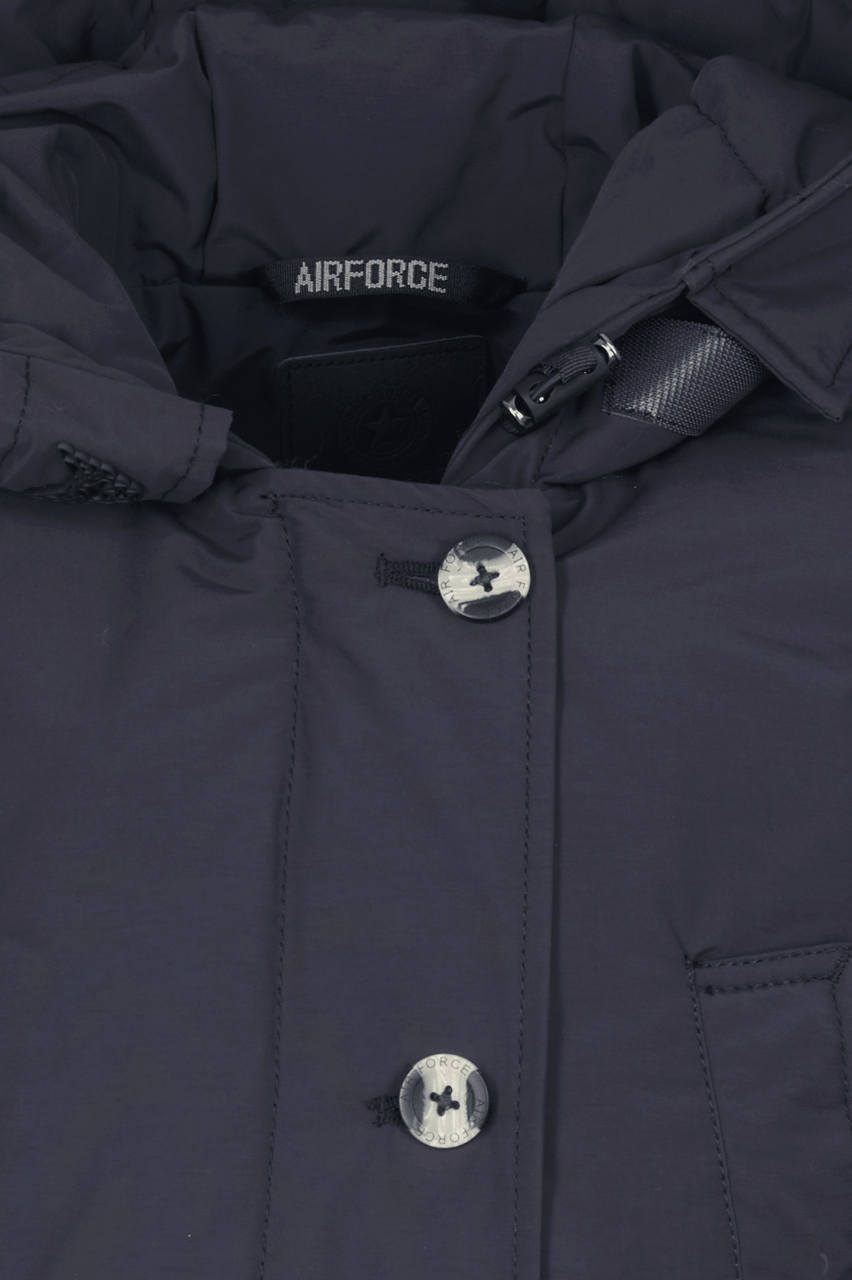 Airforce Pocket Parka Dark Navy Blue Blauw