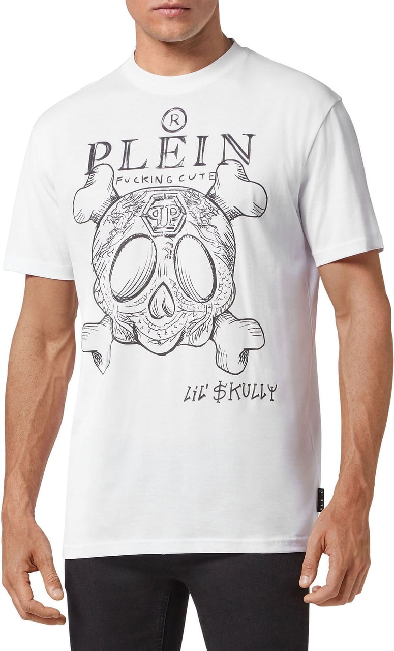 Philipp Plein T shirt round neck monsters Philipp Wit