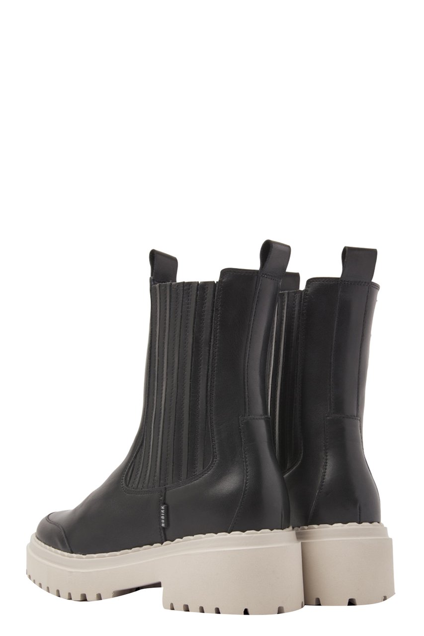 Nubikk Fae Lina | Zwarte Chelsea Boots Zwart