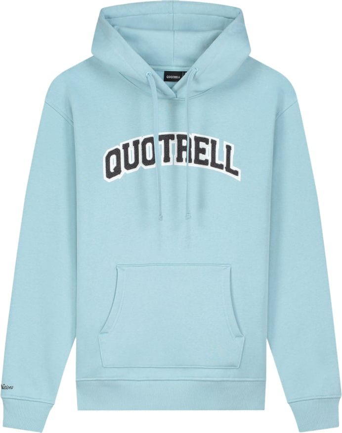 Quotrell University Hoodie | Light Blue/grey Blauw