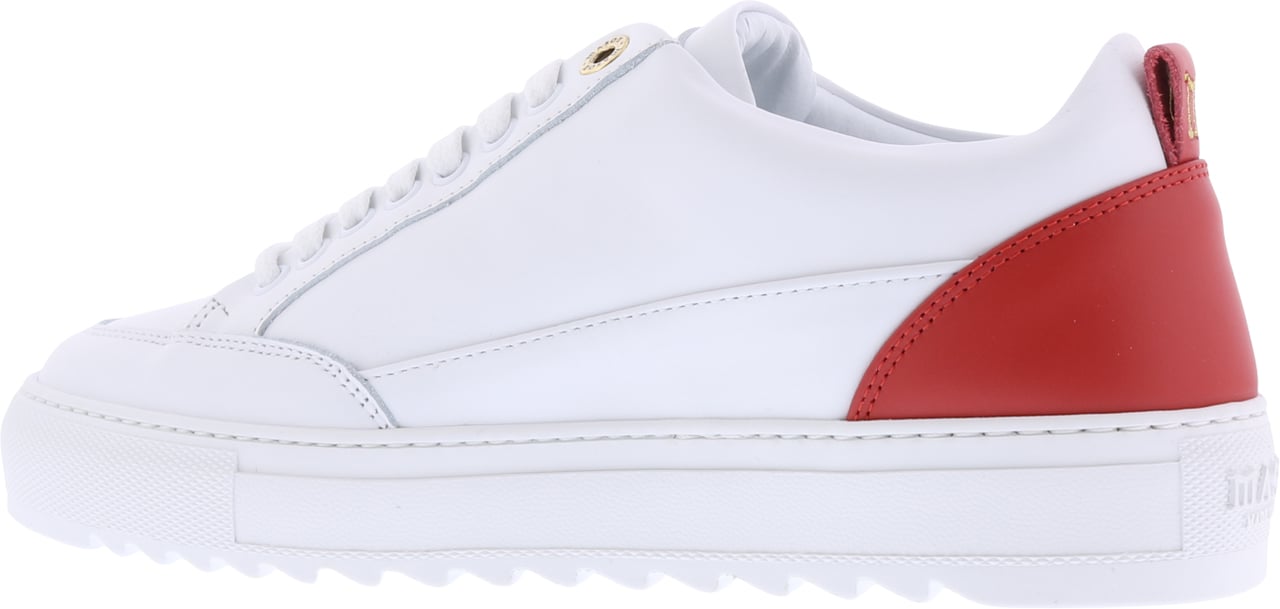 Mason Garments Tia - Leather - White / Red Wit