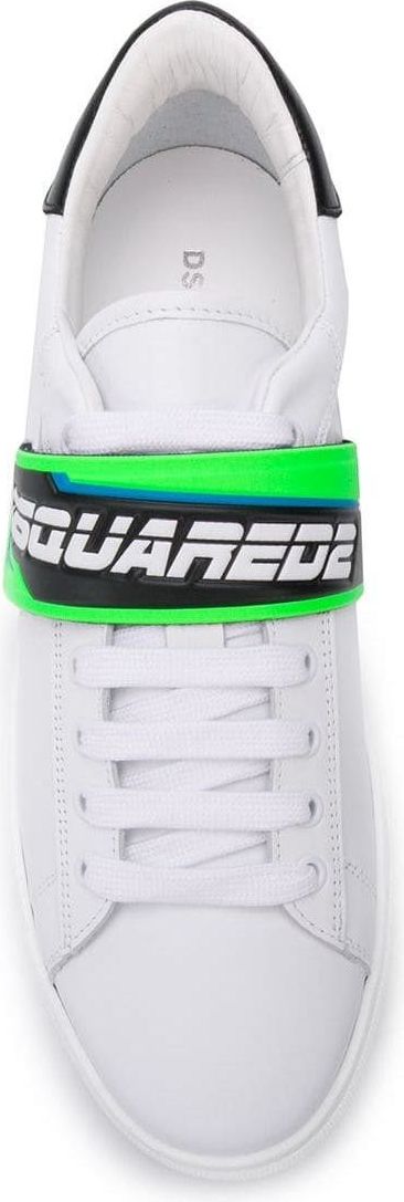 Dsquared2 Bionic Logo Strap Sneakers Wit