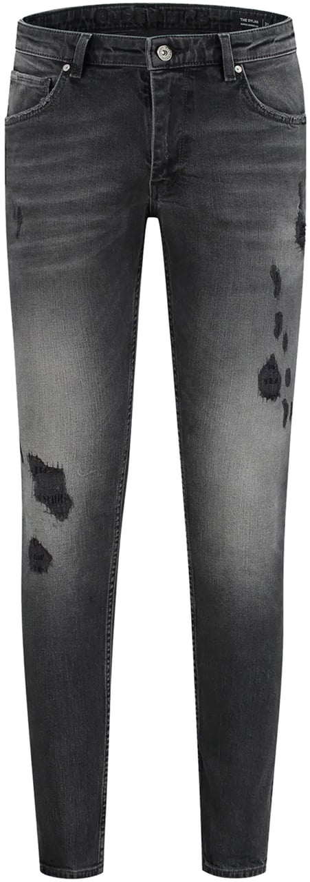 Purewhite The Dylan Distressed Super Skinny Grijs