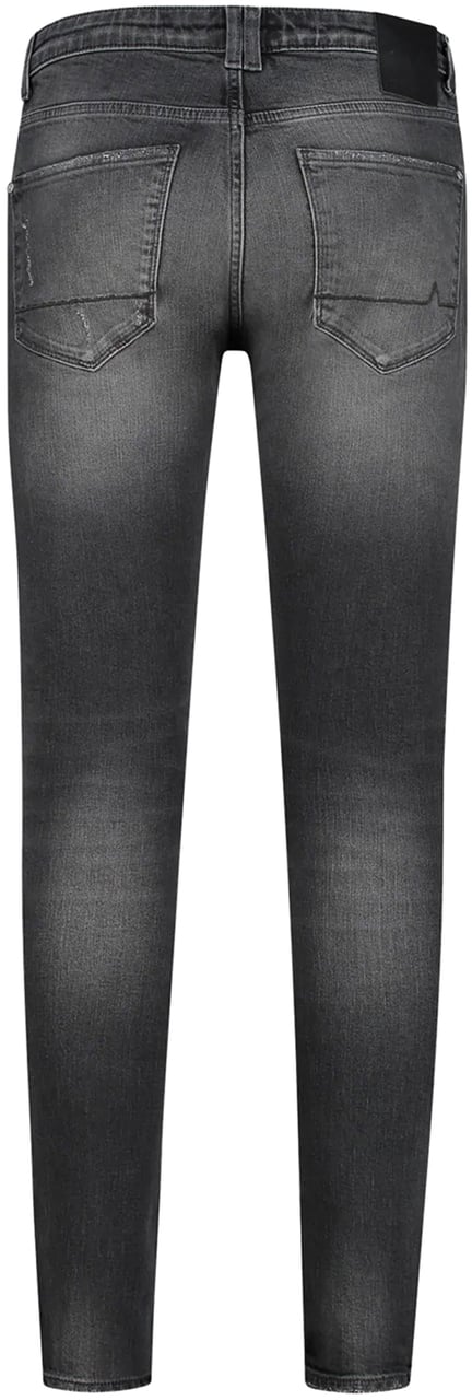 Purewhite The Dylan Distressed Super Skinny Grijs