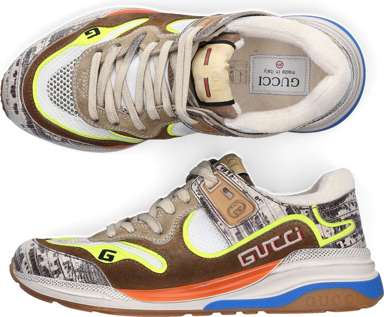Gucci Low-top Sneakers Ultrapace Napoli Geel