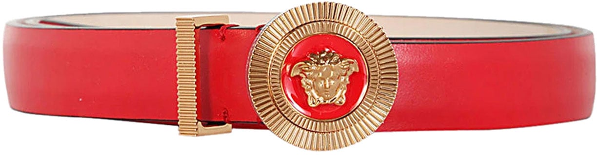 Versace Medusa logo-buckle belt Rood