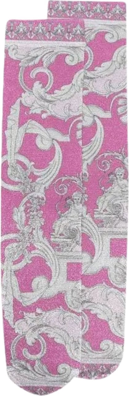 Versace baroque pattern-print socks Divers
