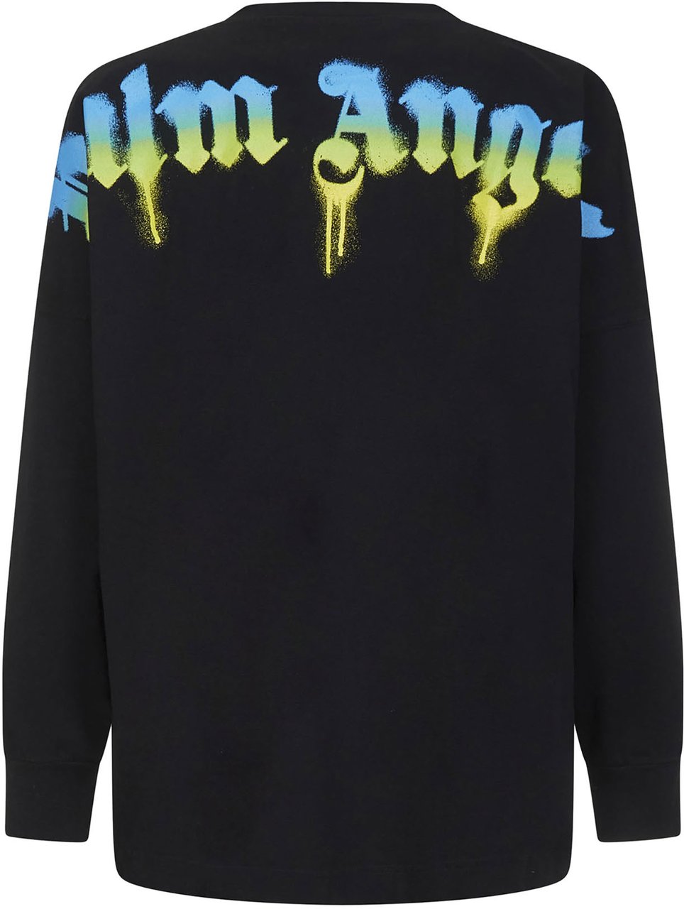 Palm Angels graffiti logo-print long-sleeved T- Divers