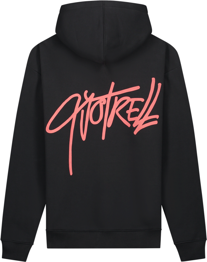 Quotrell Monterey Hoodie | Black / Red Zwart