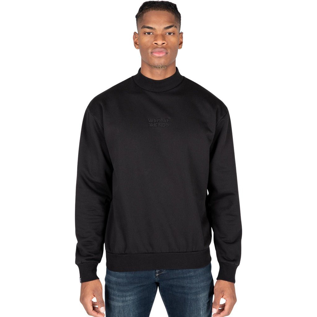 Wrong Friends BIRMINGHAM SWEATER - BLACK Zwart