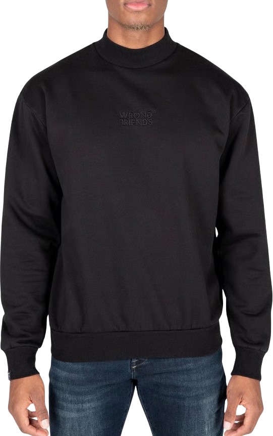 Wrong Friends BIRMINGHAM SWEATER - BLACK Zwart